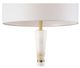 Wildwood Lamps Guinevere Natural White Table Lamp with Antique Brass Accent-2