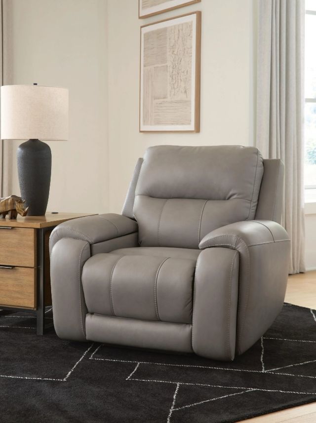 Signature Design by Ashley® Real Moments Ash Power Recliner with Audio Seating-1