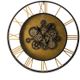 A & B Home Gold and Black Gear Clock-0