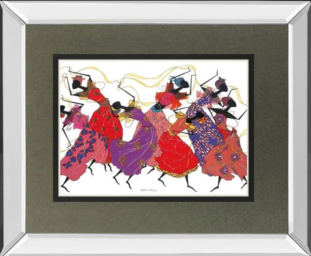 Classy Art Lead Dancer in Purple Gown by Augusta Asberry Wall Art -0