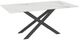 Amisco Customizable Ascencio 72" Rectangular Dining Table with 0.5" Italian Porcelain on Glass Top-0