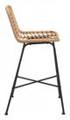 Zuo® Malaga Natural Bar Chair-2