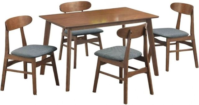 New Classic® Home Furnishings Morocco 5-Piece Gray/Walnut Dining Set-0