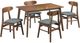 New Classic® Home Furnishings Morocco 5-Piece Gray/Walnut Dining Set-0