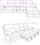 Global Furniture USA U3822 3-Piece Ice/Light Gray Power Reclining Sectional with Chaise and Pull Out Sofa Bed-3