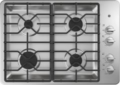 Table de cuisson au gaz de 30 po GE® - Acier inoxydable