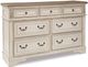 Signature Design by Ashley® Realyn 3-Piece Chipped White Queen Upholstered Bed Set-2