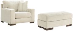 Signature Design by Ashley® Maggie 2-Piece Birch Chair and Ottoman Set
