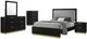 Coaster® Caraway 5-Piece Black Queen Bedroom Set-0