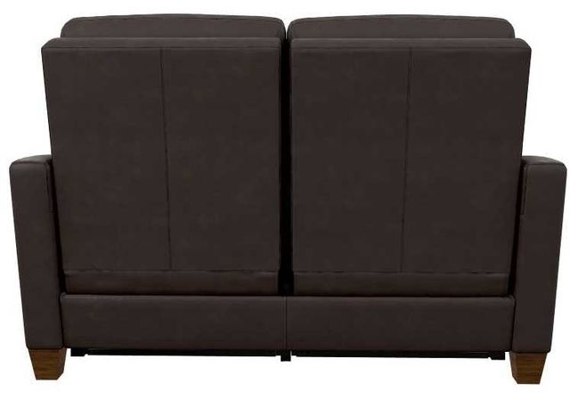 La-Z-Boy® Quinault Dark Chocolate Leather Power Reclining Loveseat with Headrest-4