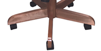 Allwood Furniture Group #140A Tilt/Swivel Wood Arms Caster Chair-2