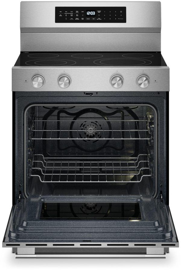 KitchenAid® 30" FingerPrint Resistant Stainless Steel Freestanding Electric Range-1