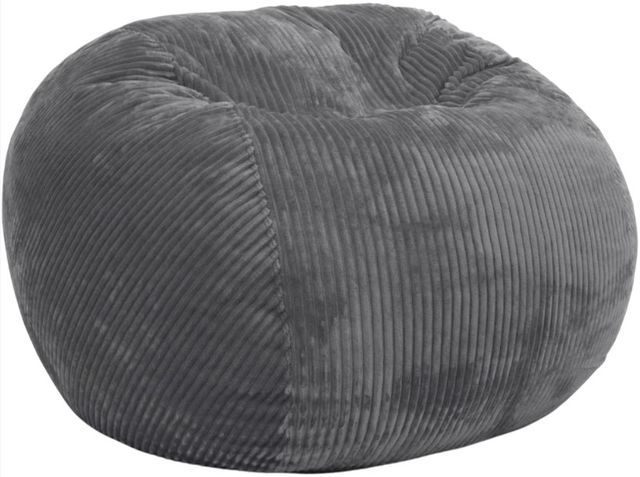 CordaRoy's® Gray Plush Corduroy King Bean Bag-0