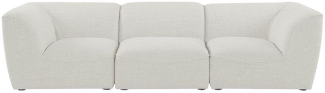 Meridian Furniture Miramar 3-Piece Cream 109" Upholstered Modular Sofa-1