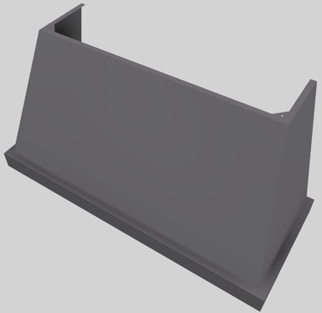 Vent-A-Hood® Designer Series 60" Gunsmoke Wall Mounted Range Hood-1