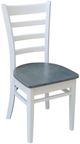 John Thomas Furniture® Dining Essentials Emily Heather Gray/White Side Chair-0