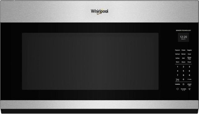 Whirlpool® 30" 2.1 Cu. Ft. Fingerprint Resistant Stainless Steel Over the Range Microwave-0