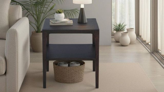 Nest Home Collections Morgan Java Corner Table -1