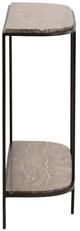 Dovetail Furniture Brian Brown Console Table with Black Base-4