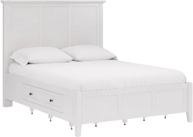 Modus Furniture Grace Snowfall White Full Platform Storage Bed-0