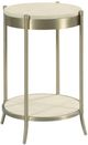 American Drew® Lenox Beige Martini Table with Brassy Champagne Base-0