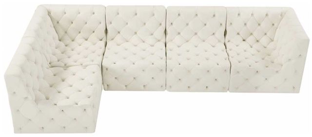 Meridian Furniture Tuft 5-Piece Cream Modular Sectional-2