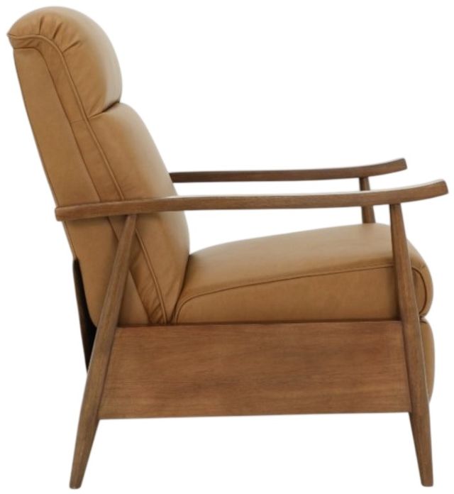BarcaLounger® Hampton Brown/Santa Fe Brandy Leather Manual Recliner-4