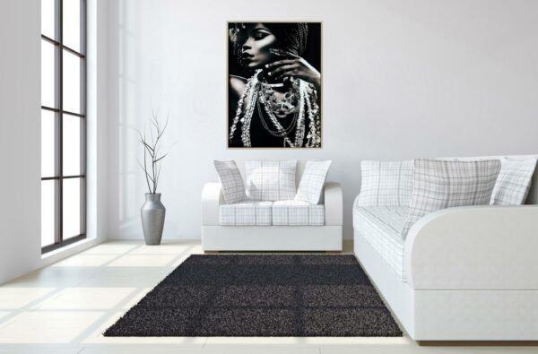 Classy Art Style 9 Floating Tempered Glass with Foil Wall Art-2