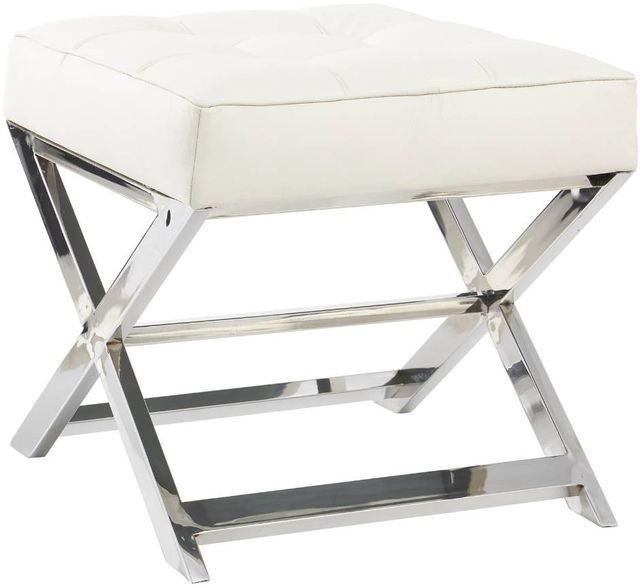 Deco Marche White Accent Stool-0
