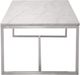 Magnussen Home® Esme Brushed Nickel/White Marble Rectangular Cocktail Table-2