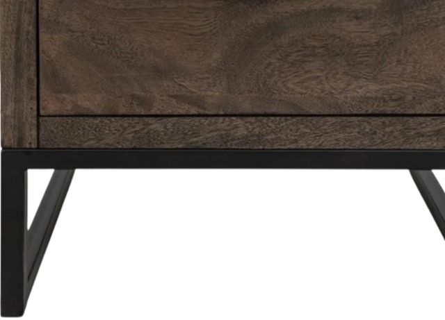 International Furniture Direct Dark Mita Stained Dark End Table-4