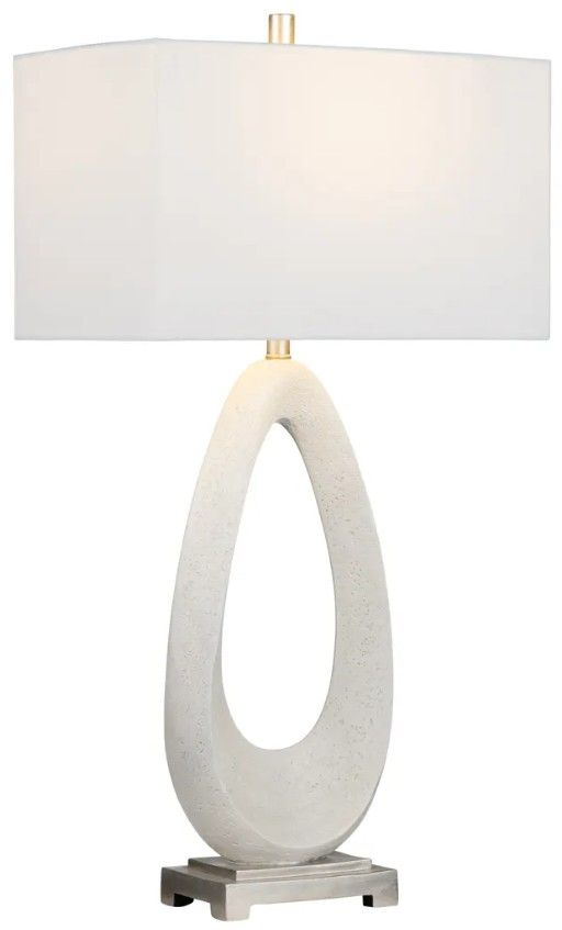 Crestview Collection Ludlow 2-Piece White Table Lamp Set-4