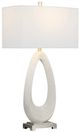 Crestview Collection Ludlow 2-Piece White Table Lamp Set-4