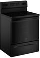 Whirlpool® 30" Black Freestanding Electric Range with Air Cooking Technology-3