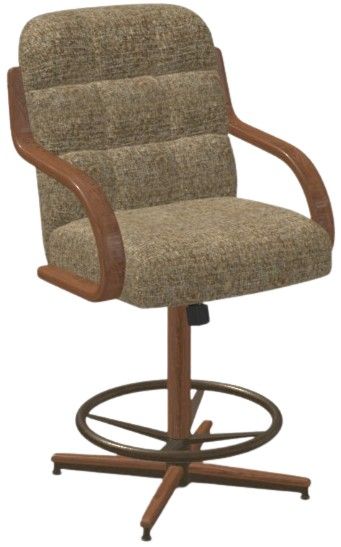 Chromcraft Customizable Ryland Metal Swivel Tilt Counter Height Dining Stool-0