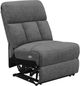 Coaster® Bahrain 5-Piece Charcoal Manual Reclining Theater Seating-3