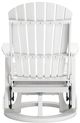 Signature Design by Ashley® Hyland Wave White Polyethylene/Stainless Steel Outdoor Swivel Glider Chair-3