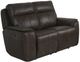 Bassett® Furniture Club Level Manteo Sable Leather Power Reclining Loveseat -0