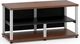 Salamander Designs® Synergy Open Center Twin 20 AV Cabinet-Dark Cherry/Aluminum-0