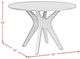 Elements International Santa Barbara Walnut Round Dining Table-2