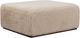 Alder & Tweed Furniture Kenya Furry Vanilla Ottoman-0