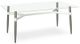 Amisco Customizable Link 72" Clear Glass Rectangular Table-0