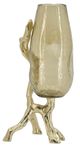 A & B Home Gold Flower Vase-1