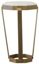 Century® Compositions Marble Top Accent Table with Satin Brass Base-0