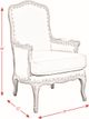 Elements International Artesia Midtown Light Blue Arm Chair-1