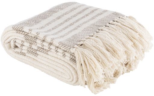 Surya Chamonix Taupe 50"x60" Throw Blanket-2