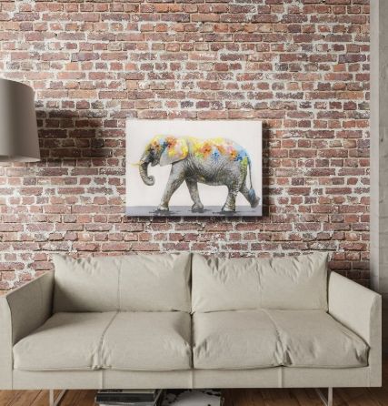 YHD Dazzling Elephant Wall Art-1