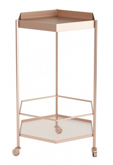 Zuo® Modern Hex Gold Bar Cart-0