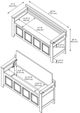 Linon Laredo White Storage Bench-2