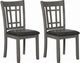 Coaster® Lavon 2-Piece Black Medium Grey Upholstered Dining Chairs-4